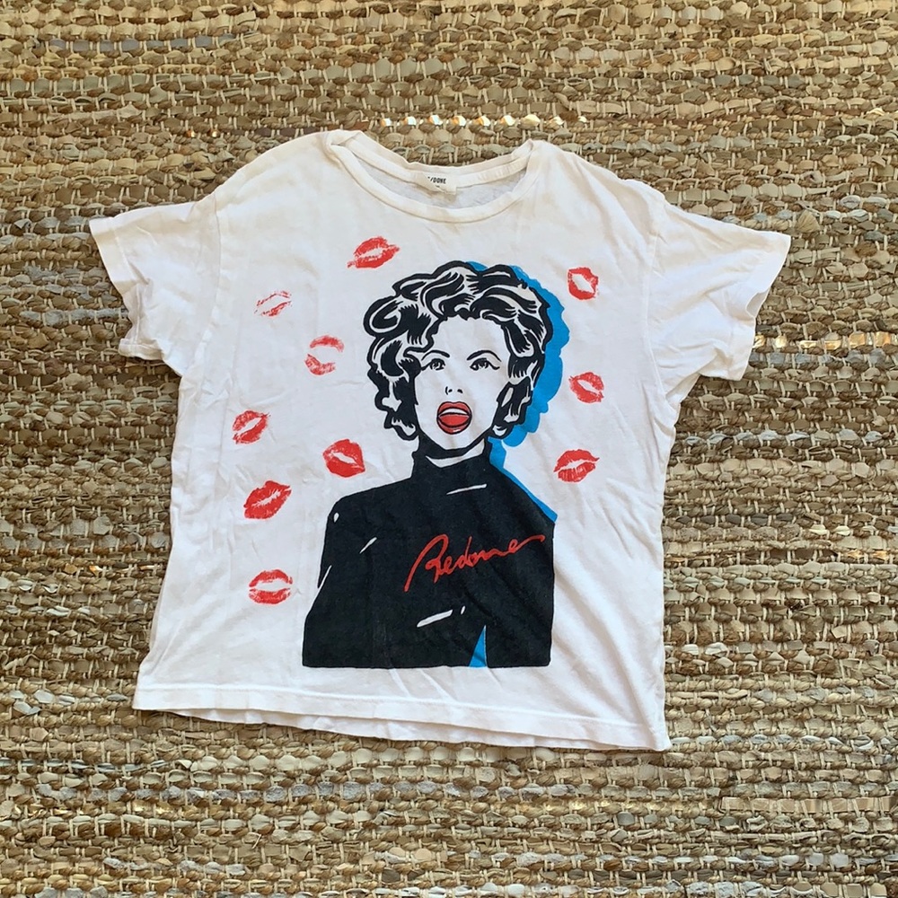 REDONE White Graphic Tee